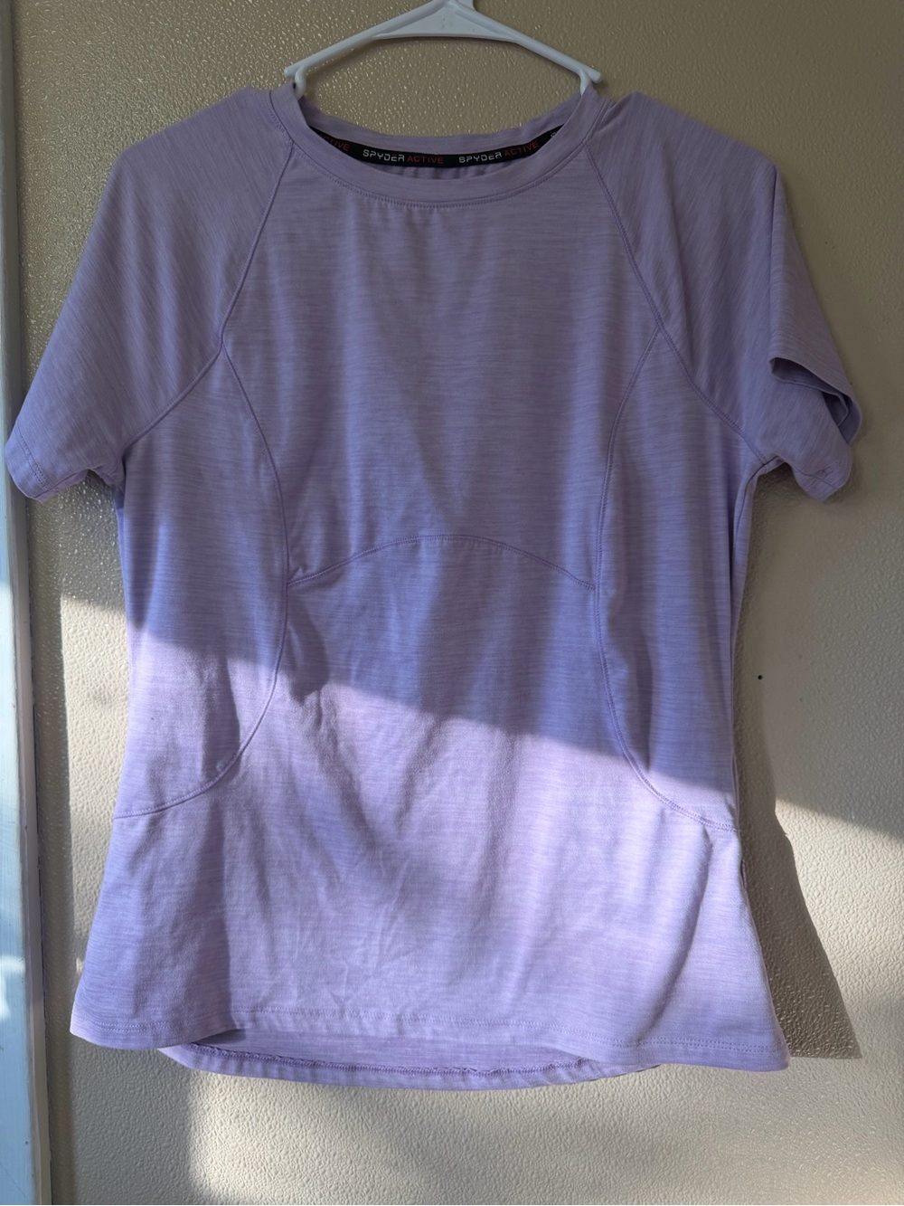 Spyder Women’s Light Lavender Short Sleeve Athletic Tee